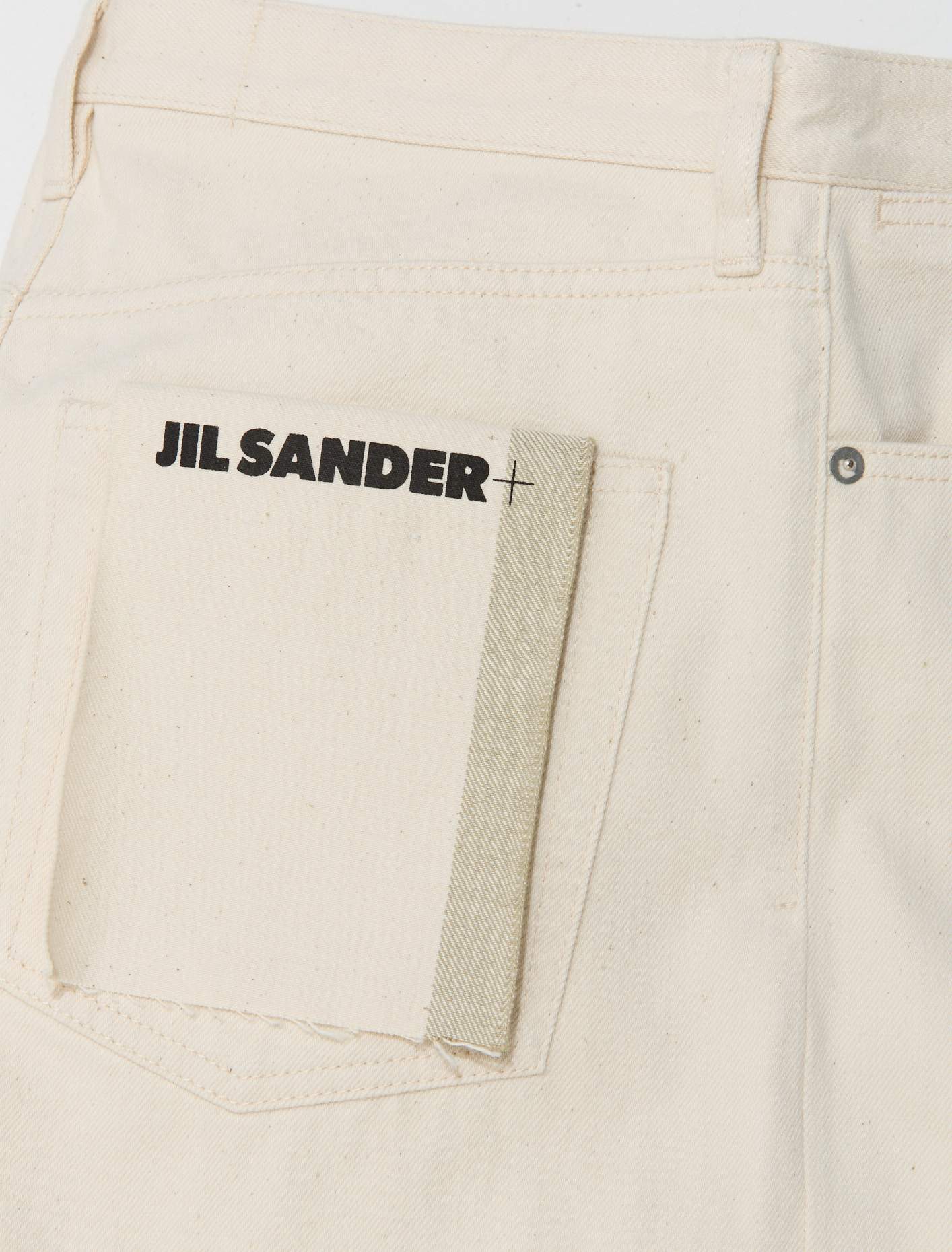 Straight-Leg Denim Trousers in Natural - Image 3