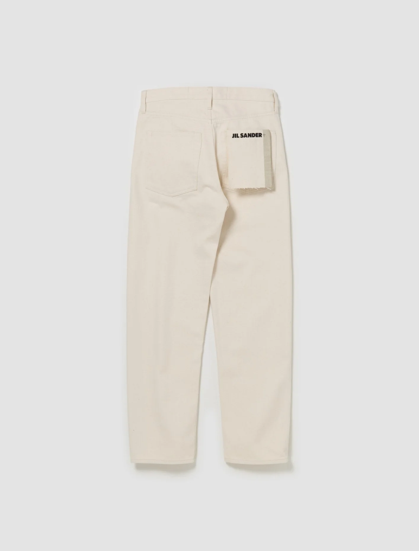 Straight-Leg Denim Trousers in Natural - Image 4