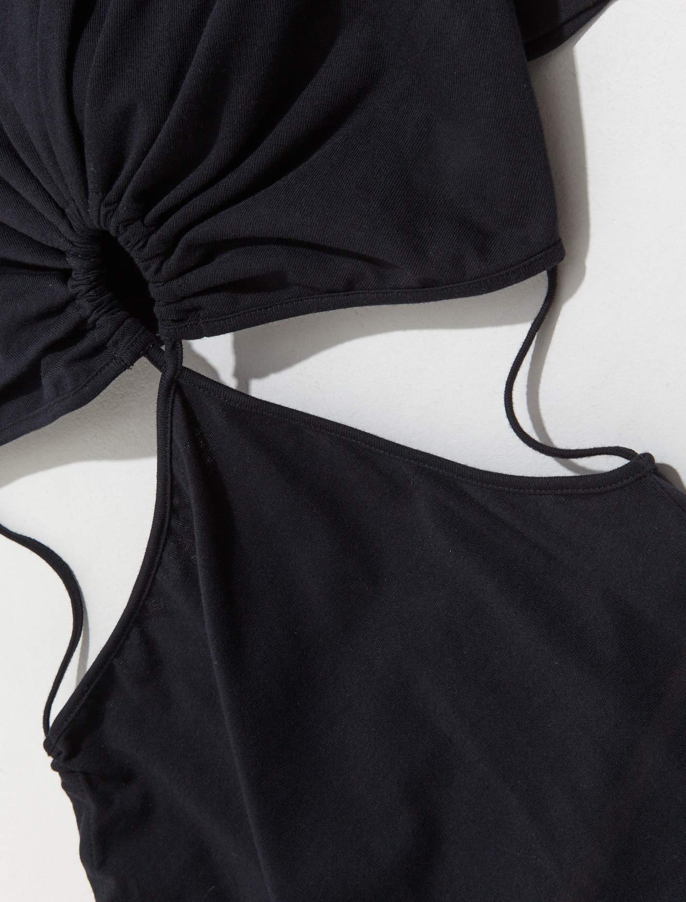 T-Shirt Dress in Black - Image 2