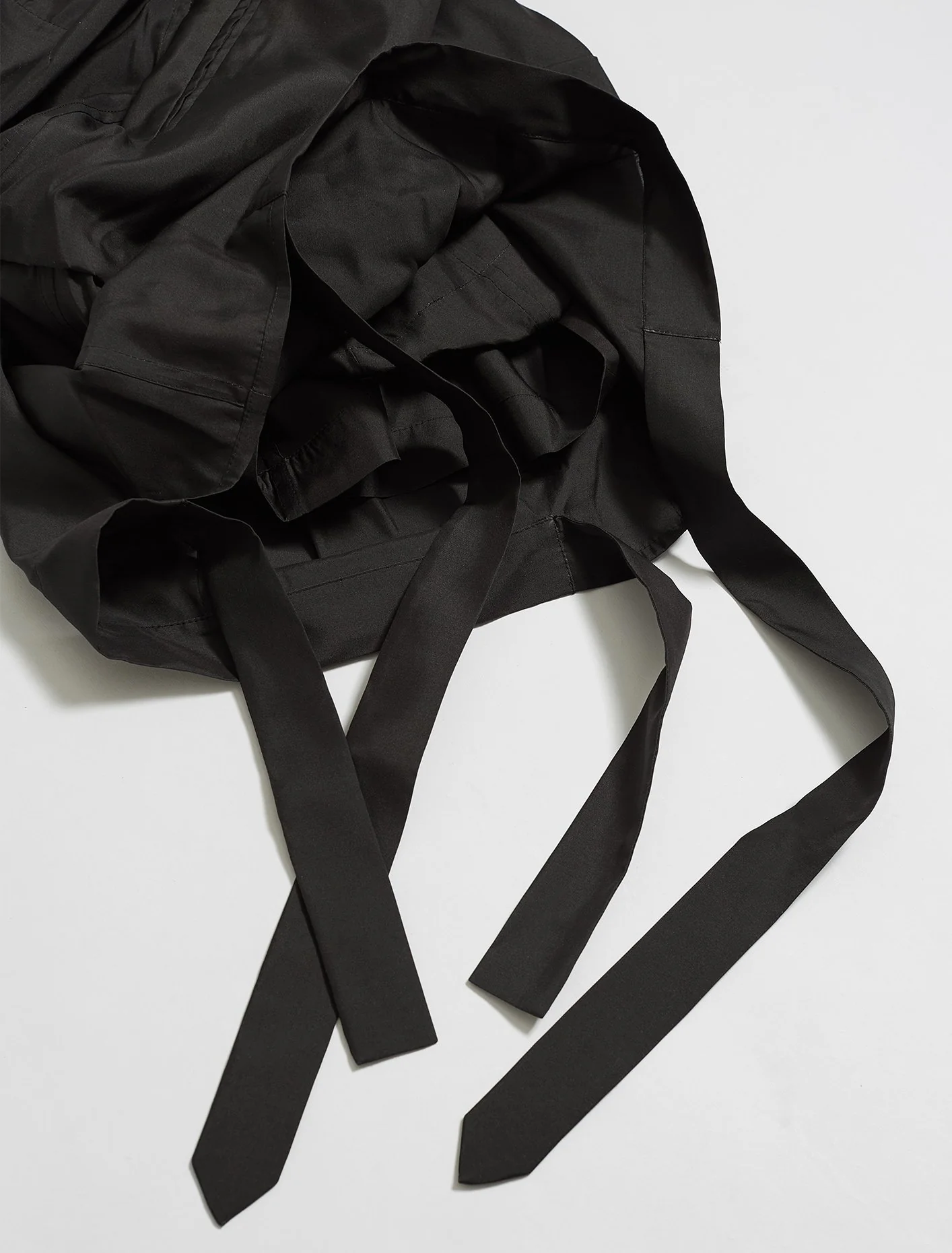 Tailored Draped Skirt in Black - Image 3