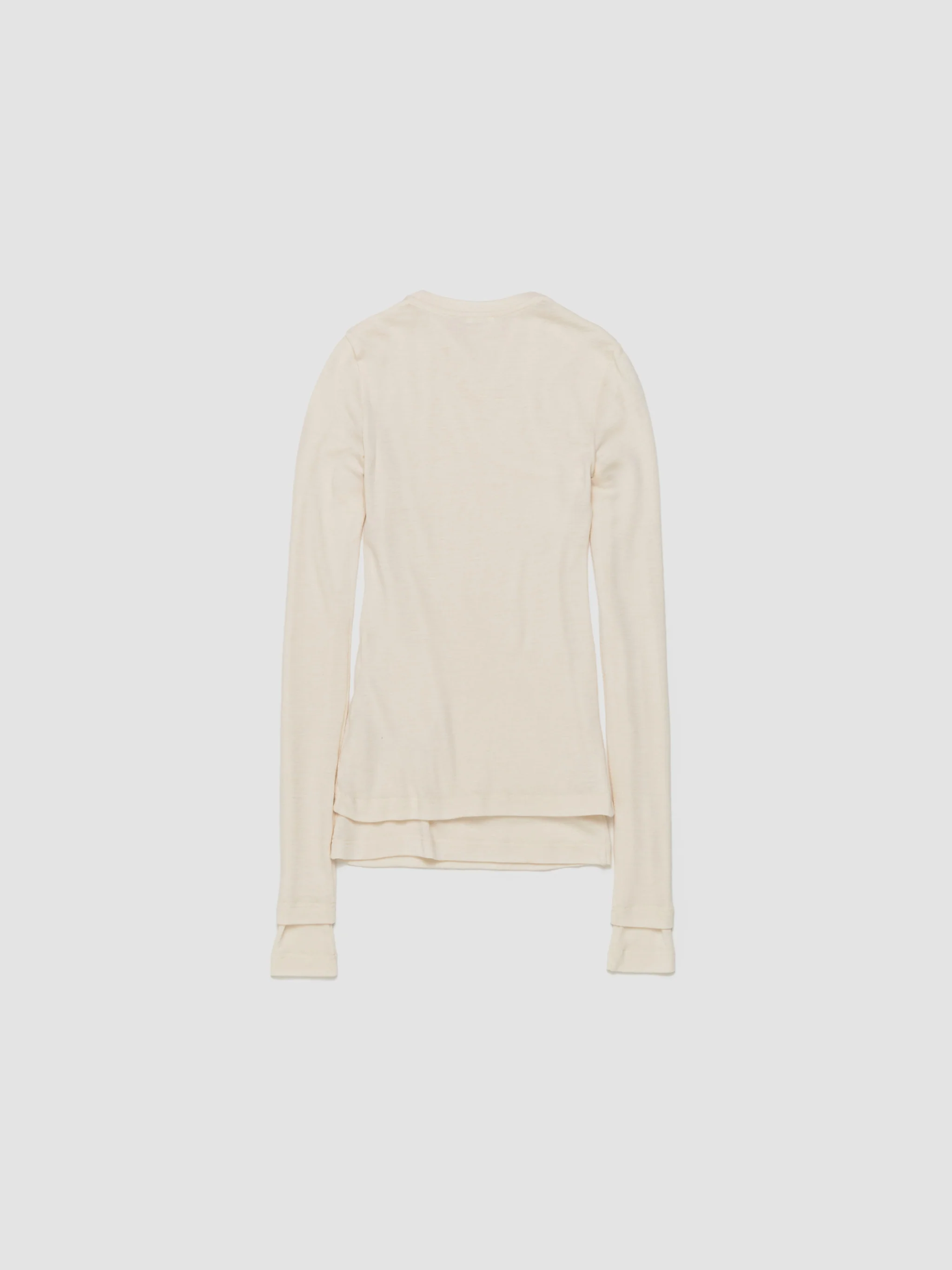 Double Layer Longsleeve Top in Bone - Image 5