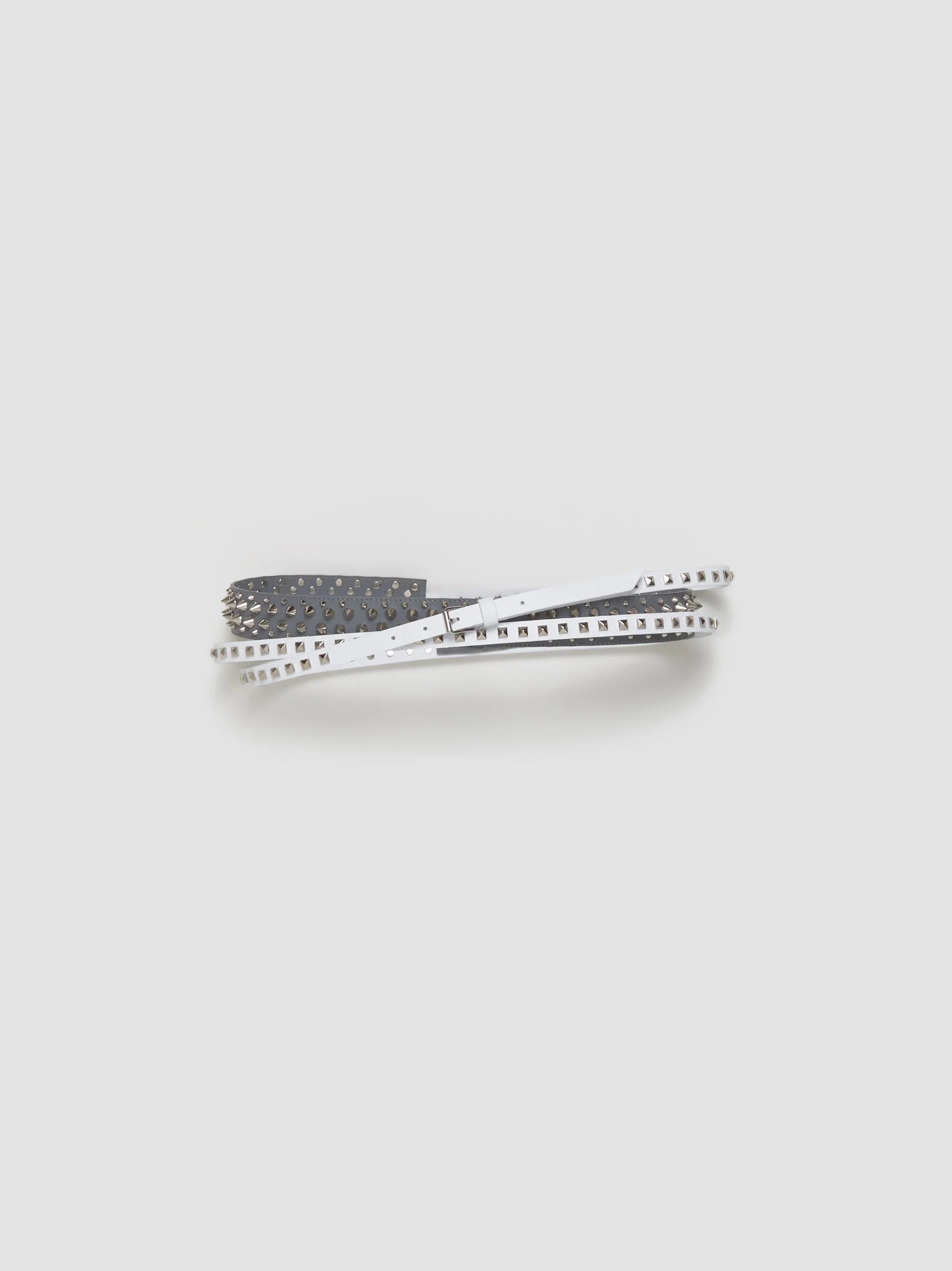 Tripple Belt in Grey & White
