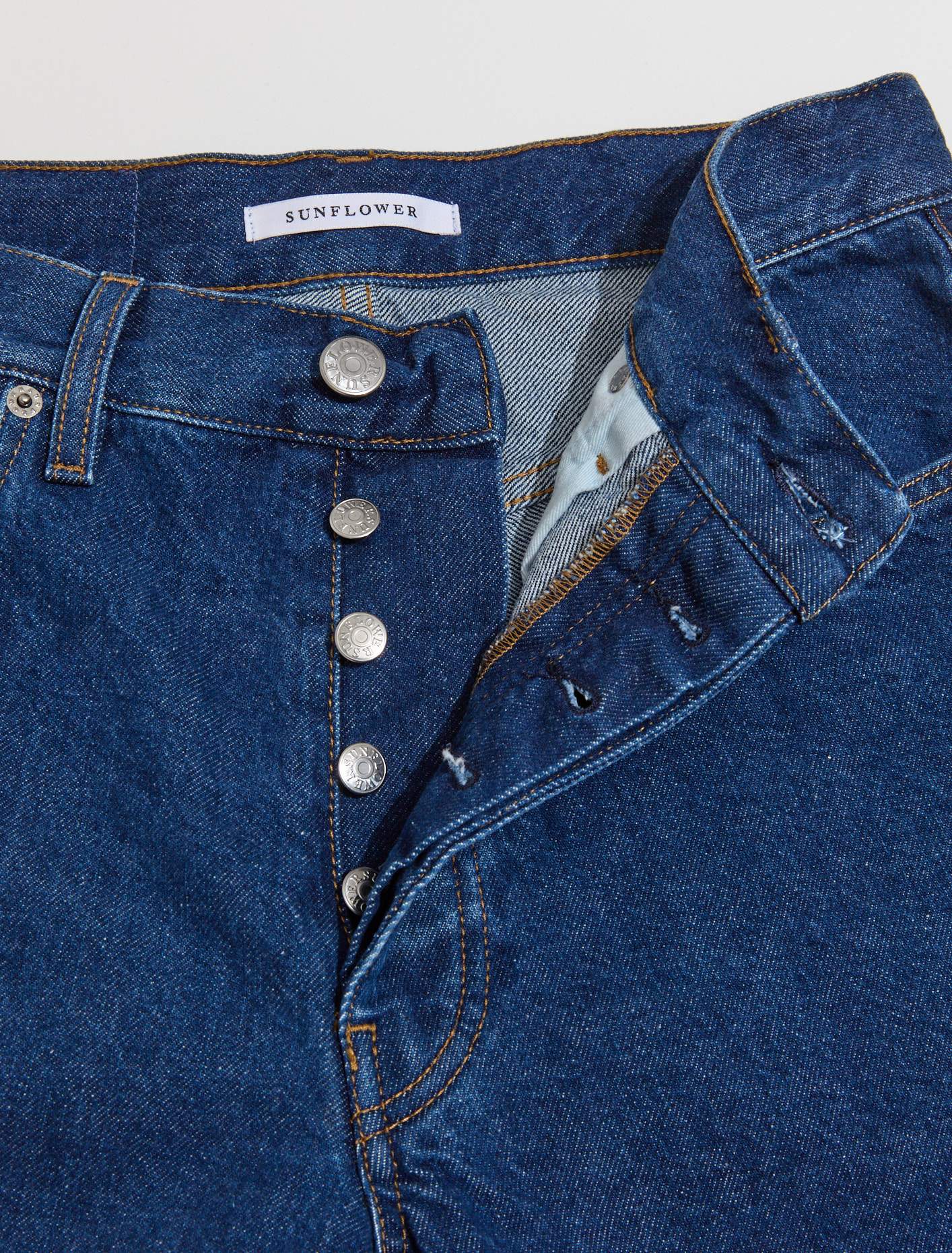 Wide Twist Shorts in Rinse Blue - Image 2