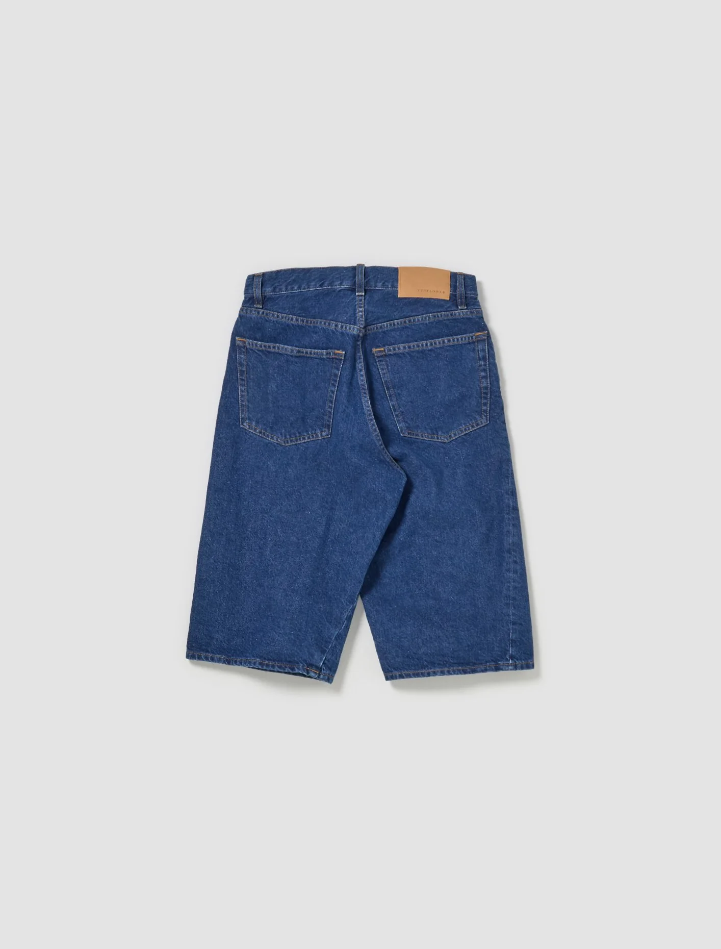 Wide Twist Shorts in Rinse Blue - Image 4