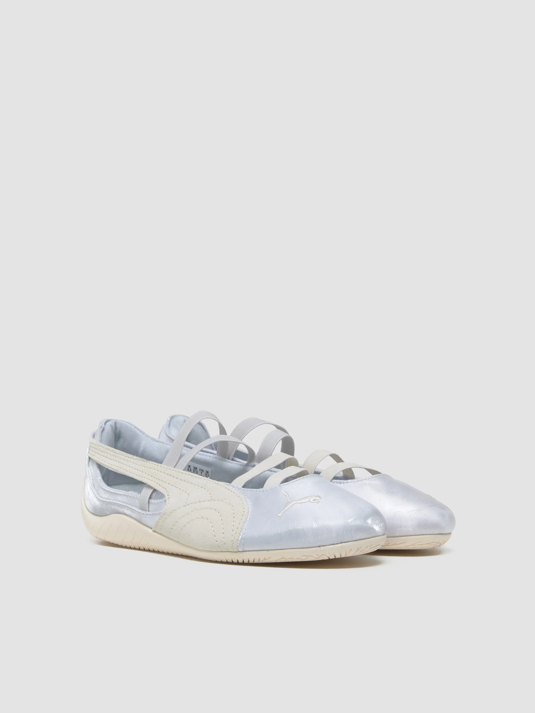 WMNS Speedcat Ballet Satin Sneaker in Silver Mist & Warm White - Image 2