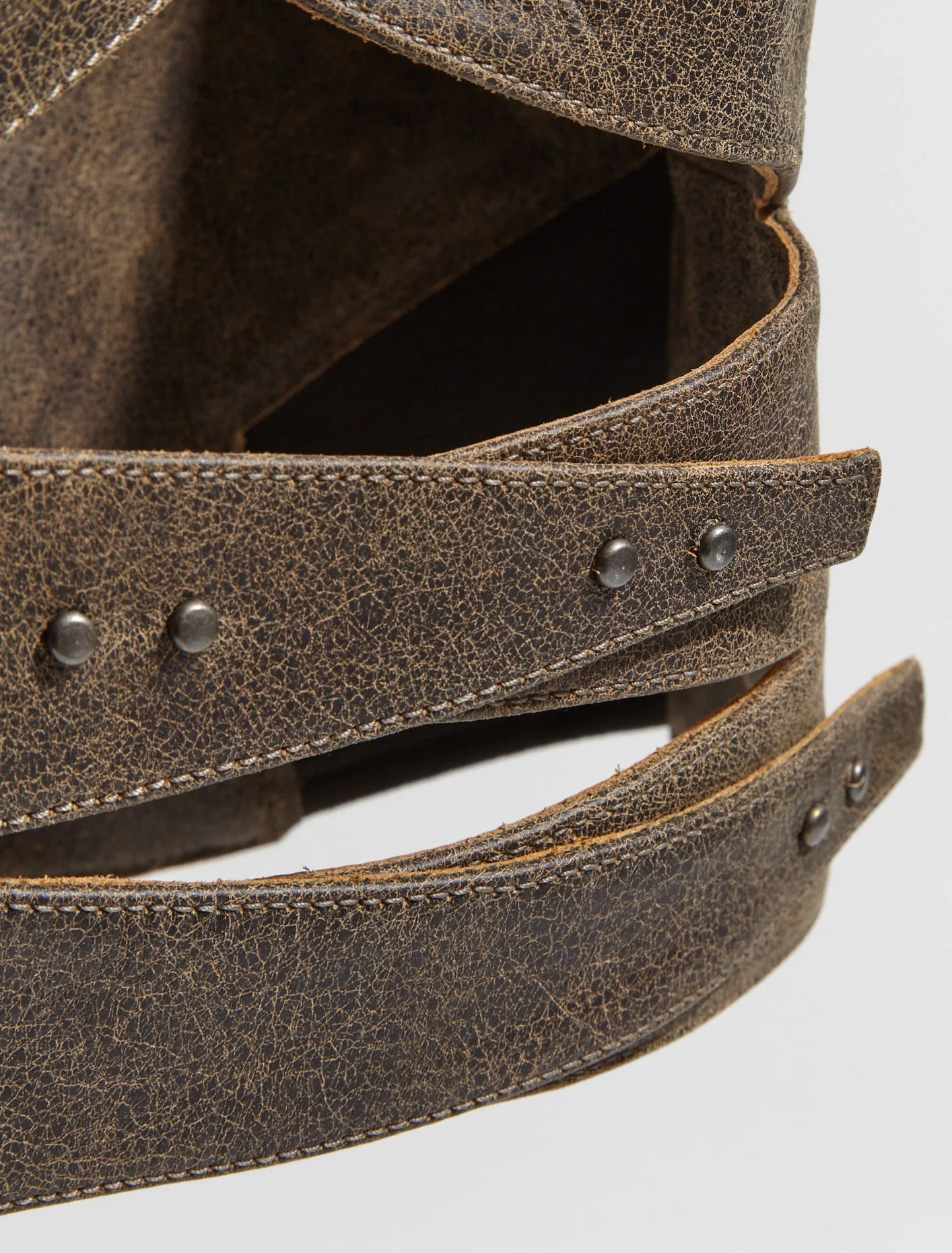 x KNWLS Leather Bustier in Brown - Image 3