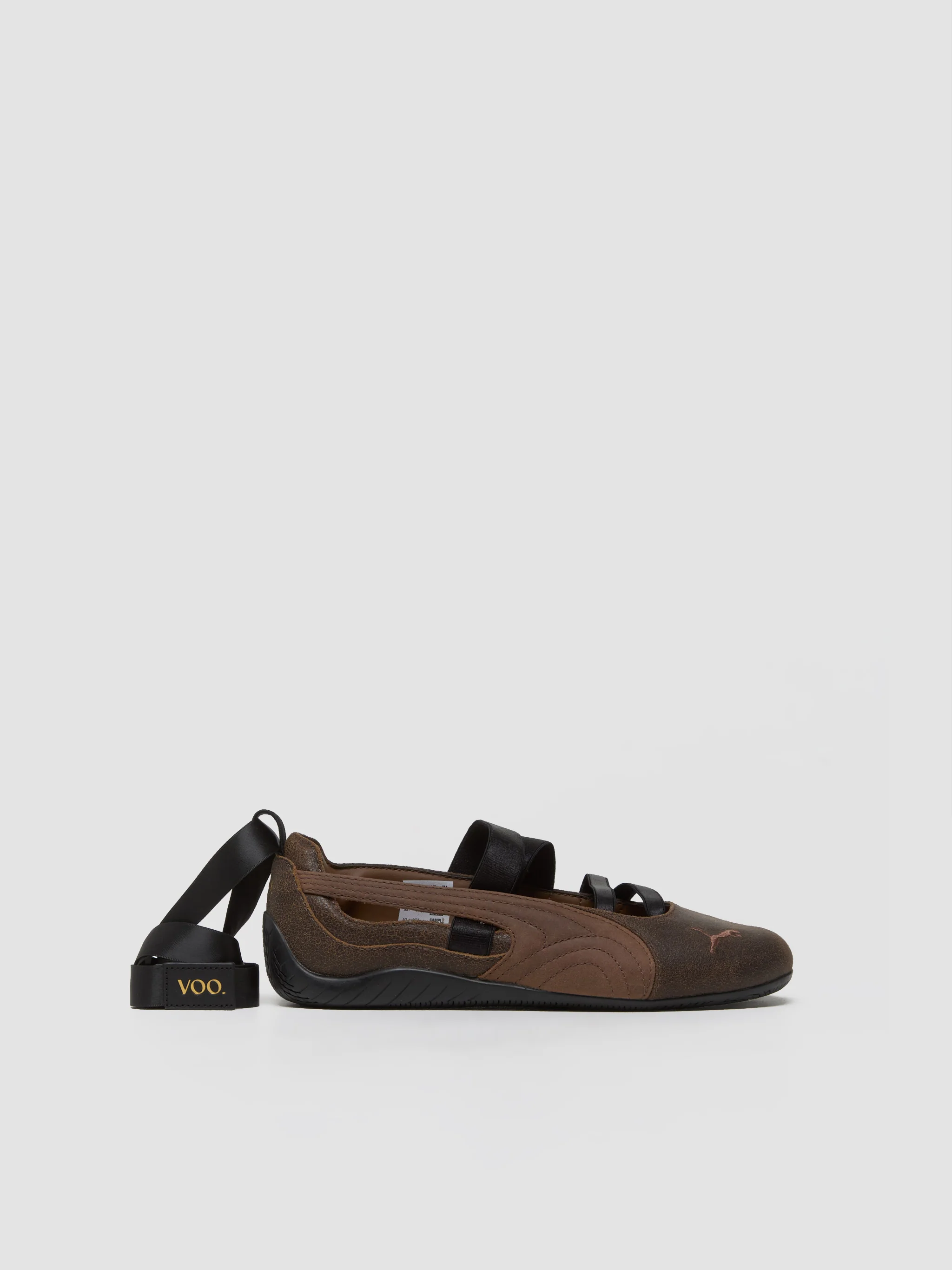 x VOO Speedcat Ballet Sneaker in Dark Chocolate & Haute Coffee - Image 2