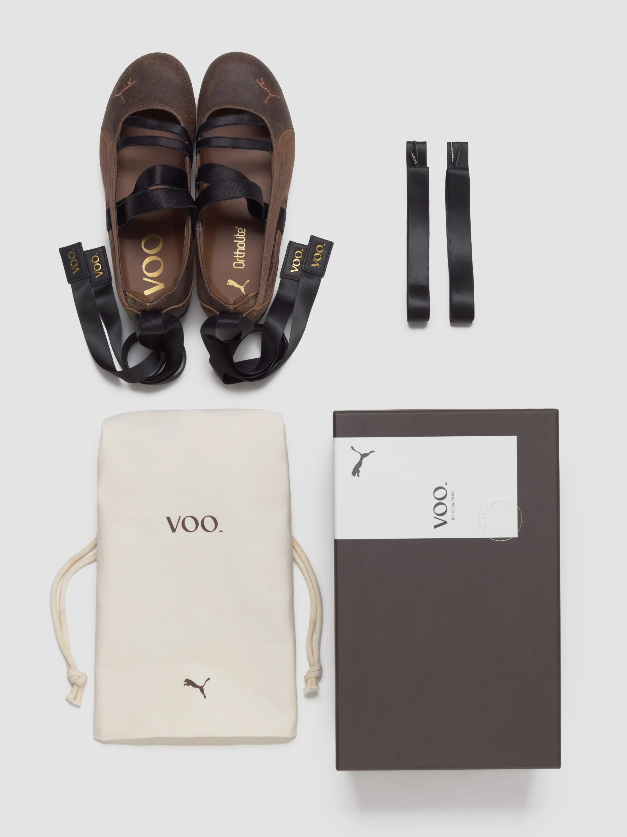 x VOO Speedcat Ballet Sneaker in Dark Chocolate & Haute Coffee - Image 8