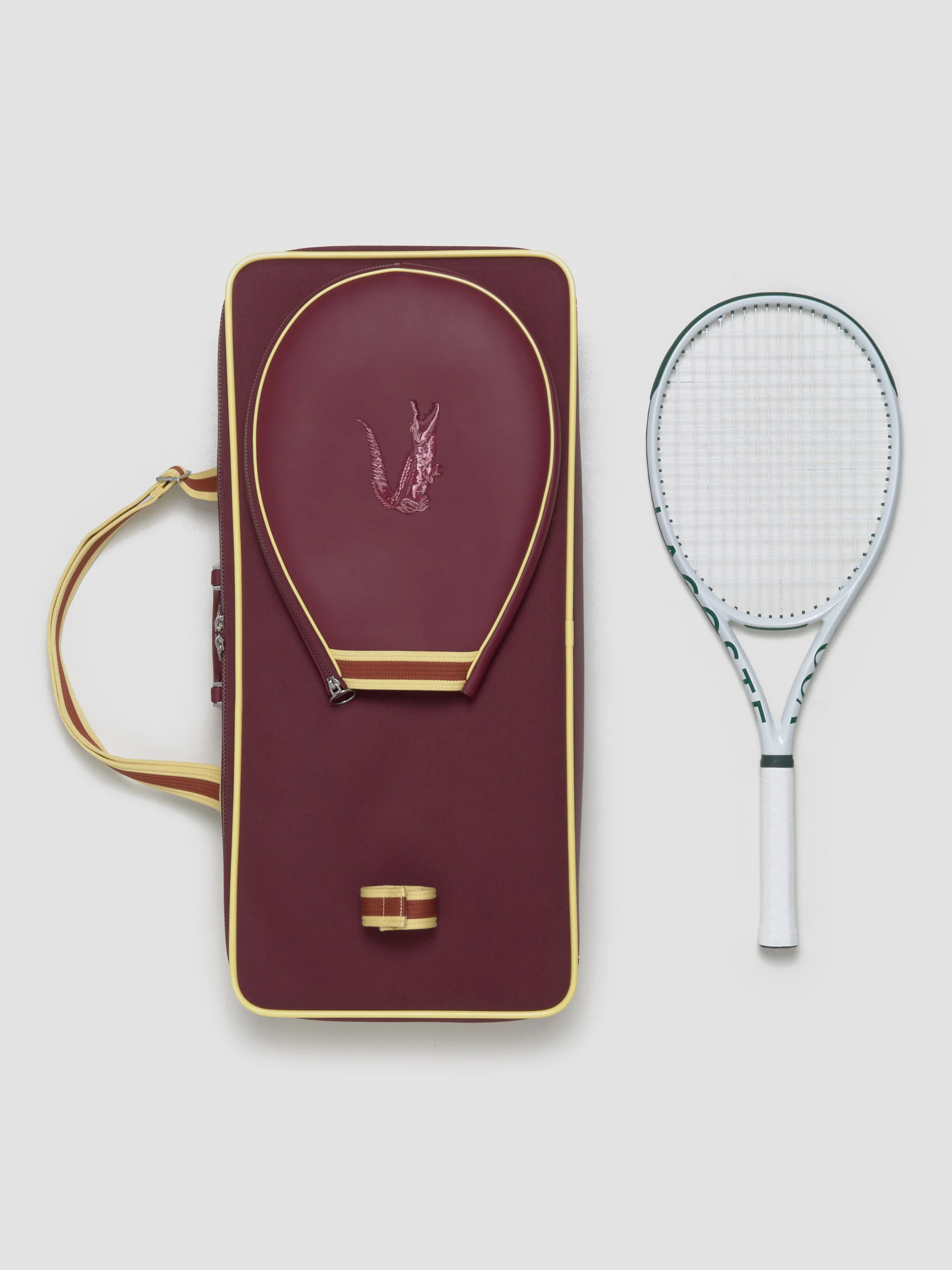 x Voo Store Tennis Duffle Bag in Burgundy Jaune - Image 2